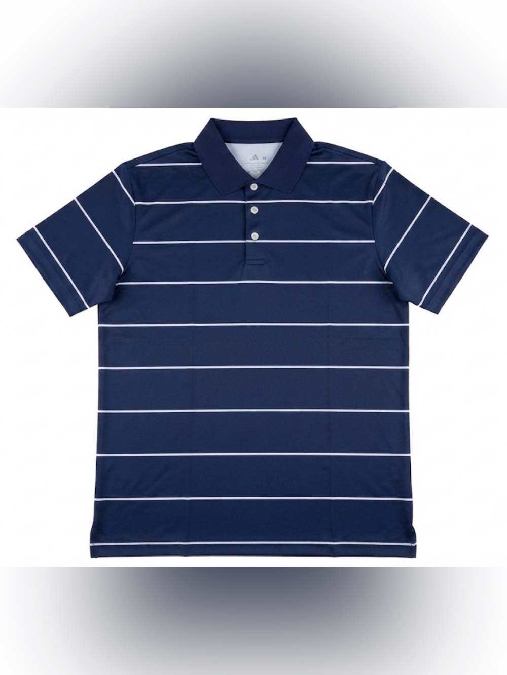 Speedrun Zity Mens Polo Shirt Medium Blue White Striped Golf Performance NWT New